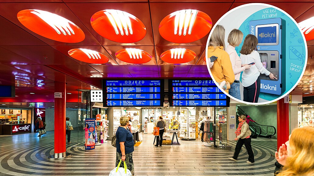 V krou�ku vizualizace budoucí podoby automat� na vodu na pra�ském hlavním...