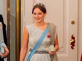 Norská princezna Ingrid Alexandra na oslav osmnáctin dánského prince...
