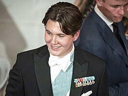 Dánský princ Christian na oslav svých osmnáctin (Koda, 15. íjna 2023)