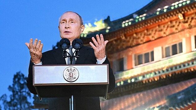 Vladimir Putin v Pekingu (18. jna 2023)