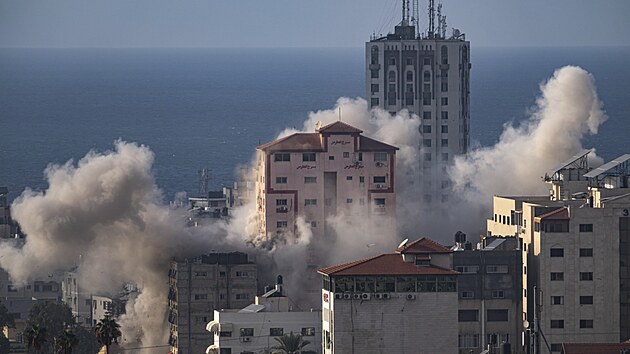 Zkza zpsoben izraelskm leteckm bombardovnm v Psmu Gazy (11. jna 2023)
