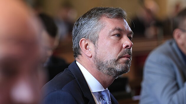 Na mimodnm zasedn brnnskho zastupitelstva se eilo, zda msto bude pokraovat ve tymiliardov zakzce na nov kotel ve zdej spalovn. Na snmku zastupitel Filip Leder (KDU-SL).