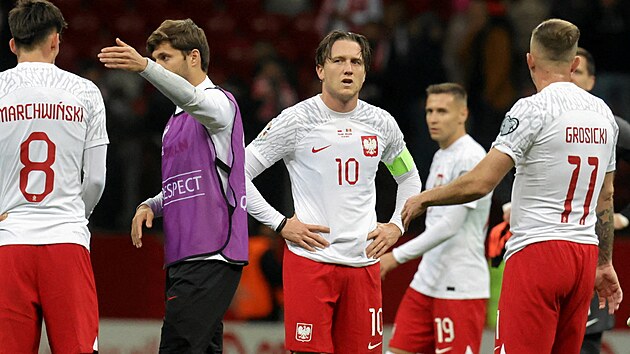 Polské rozpaky po kvalifikaním utkání o postup na Euro 2024 proti Moldavsku. S...