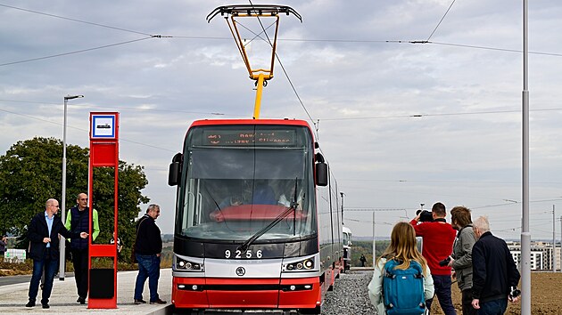 Slavnostn zahjen zkuebnho provozu na tramvajov trati Holyn - Slivenec (13. jna 2023)