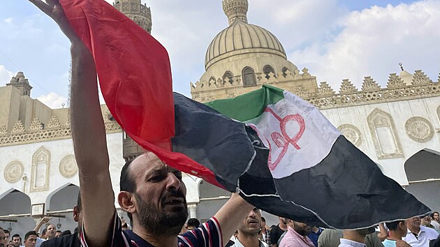 Desetitisce lid v rnu, Irku, Bangladi, Jordnsku i Jemenu protestovaly proti izraelskm derm na Gazu a vyjadovaly podporu Palestincm. (13. jna 2023)