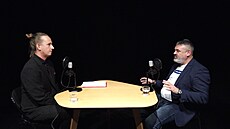 Sportovní mana�er fotbalové Olomouce Ladislav Miná� b�hem rozhovoru pro podcast...