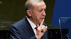 Turecký prezident Tayyip Erdogan na zasedání Valného shromádní OSN v New...