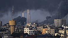 Zkáza zp�sobená izraelským leteckým bombardováním ve Pásmu Gaza (11. �íjna 2023)