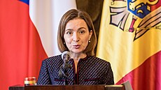 Náv�t�va moldavské prezidentky Maii Sanduové na Pra�ském hrad� (16. �íjna 2023)