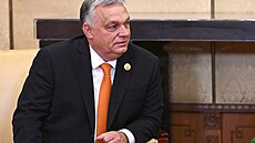 Maarský premiér Viktor Orbán po jednání v Pekingu (17. íjna 2023)