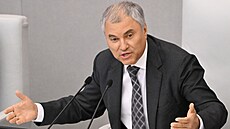 Předseda dolní komory ruského parlamentu Vjačeslav Volodin (21. září 2023)