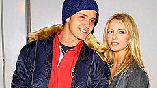 Justin Timberlake a Britney Spears (New York, 3. února 2002)