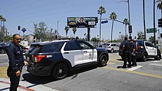 Policejní hlídka v Los Angeles. 29. ervence 2023)