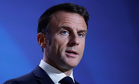 Francouzský prezident Emmanuel Macron se úastní  summitu lídr Evropské unie v...