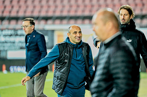 Spokojený trenér Zbrojovky Brno Tomá Polách.