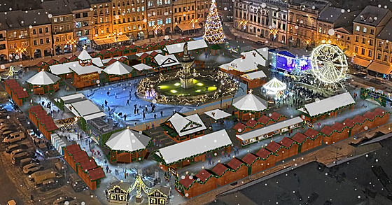 Nám�stí P�emysla Otakara II. zaplní o adventu nové stánky.