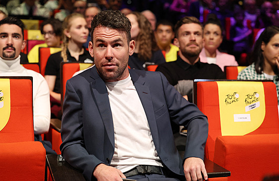 Brit Mark Cavendish bhem prezentace Tour de France 2024