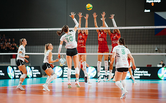 Momentka z utkání Alba Blaj - KP Brno.