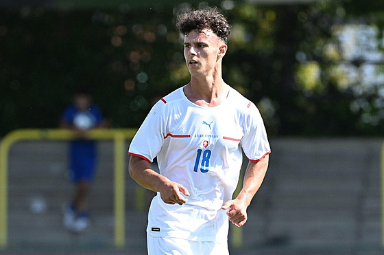 �t�pán Mí�ek v dresu reprezenta�ní devatenáctky