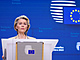 Pedsedkyn Evropsk komise Ursula von der Leyenov na tiskov konferenci v den...