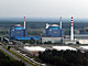 Celkov pohled na Chmelnyckou jadernou elektrrnu z vrtulnku (8. srpna 2004)
