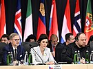 V Praze probíhá Parlamentní summit Krymské platformy. Na snímku zleva premiér...