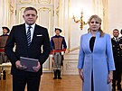 Slovenská prezidentka Zuzana aputová jmenovala pedsedu strany Smr-SD Roberta...