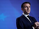 Francouzský prezident Emmanuel Macron se úastní summitu lídr Evropské unie v...