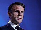 Francouzský prezident Emmanuel Macron se úastní  summitu lídr Evropské unie v...