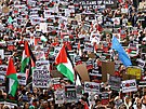 Demonstrace na podporu Palestinc v Londýn (21. íjna 2023)