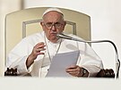 Pape Frantiek pi generální audienci (18. íjna 2023)