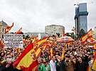 Ve panlskm Madridu se selo na sto tisc lid, aby demonstrovali proti...