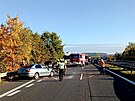 Nehoda na dálnici D10 poblí Bakova nad Jizerou (23. íjna 2023)