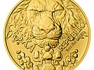 Zlatá uncová investiní mince eský lev 2023