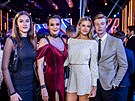 Iva Kubelková, její dcery Karolína a Natálie Jiráskovy a Adam Miík na...