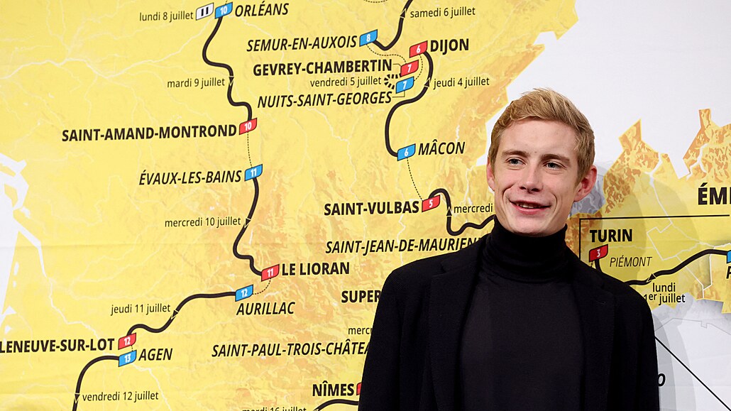 Dán Jonas Vingegaard b�hem prezentace Tour de France 2024