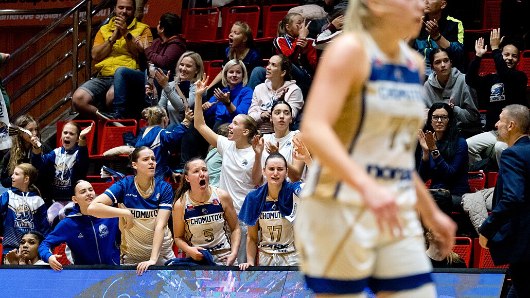 Chomutov, 26. 10. 2023. EuroCup basketbalistek. BK Levhartice Chomutov -...