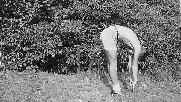 Jest��bovo rann� cvi�en� roku 1932, kdy mu bylo 25 let.