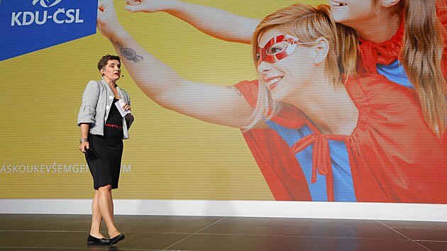 Poslankyně Marie Jílková na programové konferenci KDU-ČSL S láskou ke všem generacím