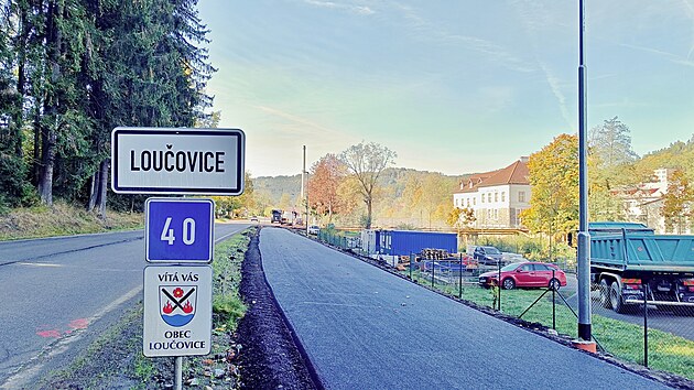 Obec Louovice na eskokrumlovsku je vchoz msto nov budovan cyklostezky. (2023)