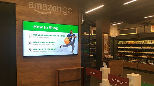 Vejdi, nakupuj a odejdi bez ekn. Tak se nakupuje v automatizovanch prodejnch Amazon Go. (18. jna 2023)