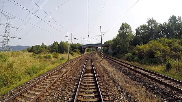 Tra ped stanic Kada-Prunov. sek od km 139,8 je peloka z roku 1978.