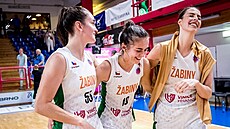 Euforie basketbalistek abin z výhry nad Flammes Carolo v Eurocupu