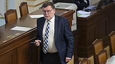 Ministr financí Zbyněk Stanjura (ODS) na schůzi Poslanecké sněmovny. (13. října...