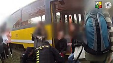 Policie zveejnila video ze sráky tramvají