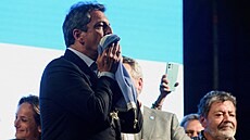 Kandidát na argentinského prezidenta Sergio Massa (22. �íjna 2023)