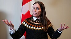 Islandská premiérka Katrín Jakobsdóttir (25. ervna 2023)
