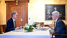 Úterní obd prezidenta Petra Pavla s premiérem Petrem Fialou (24. íjna 2023)