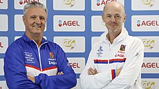 Kapitáni Jaroslav Navrátil (vlevo) a Petr Pála pedstavili plány na finálové...