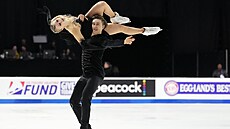 Kateina a Daniel Mrázkovi pi volném tanci na Americké brusli.